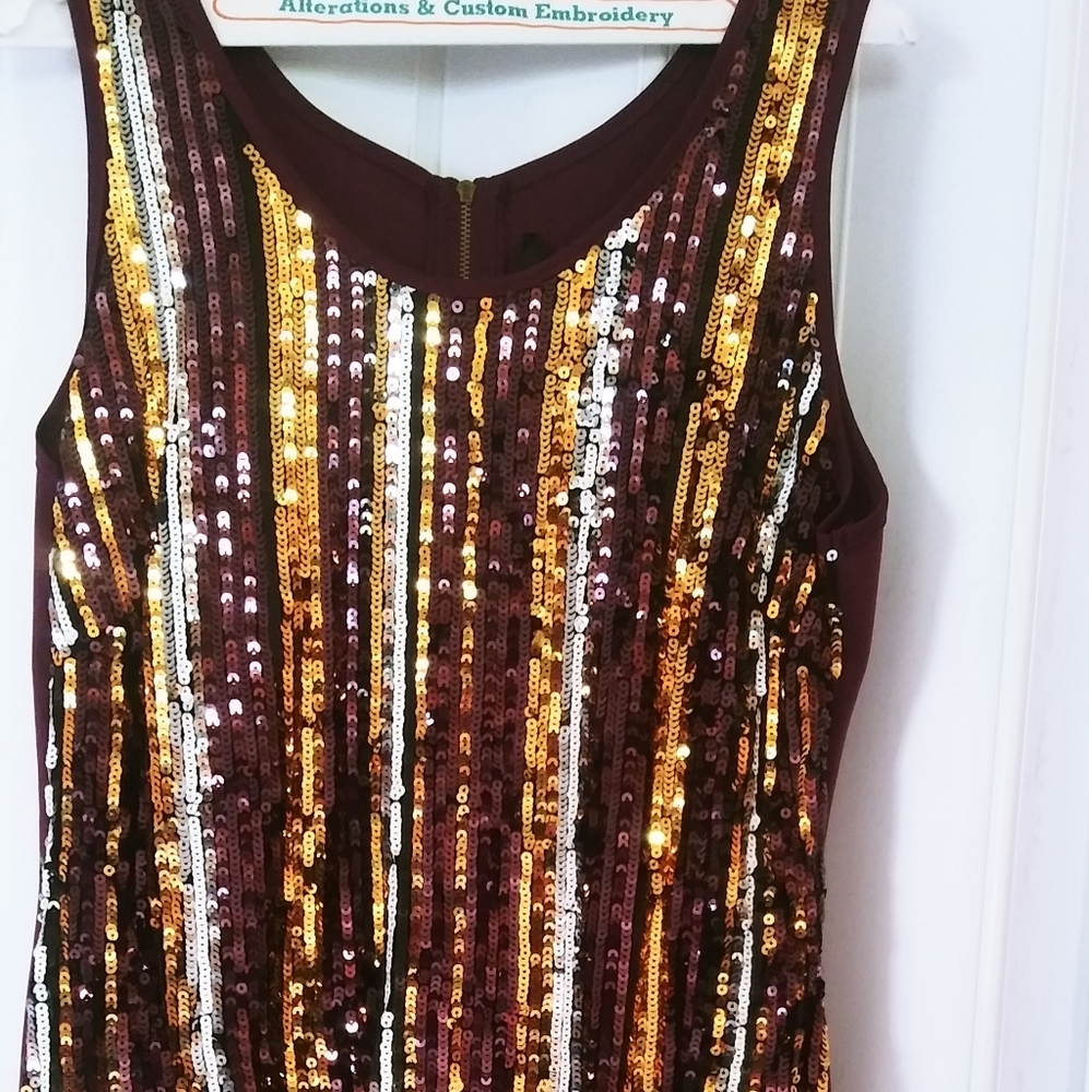 Shimmery sleeveless dress